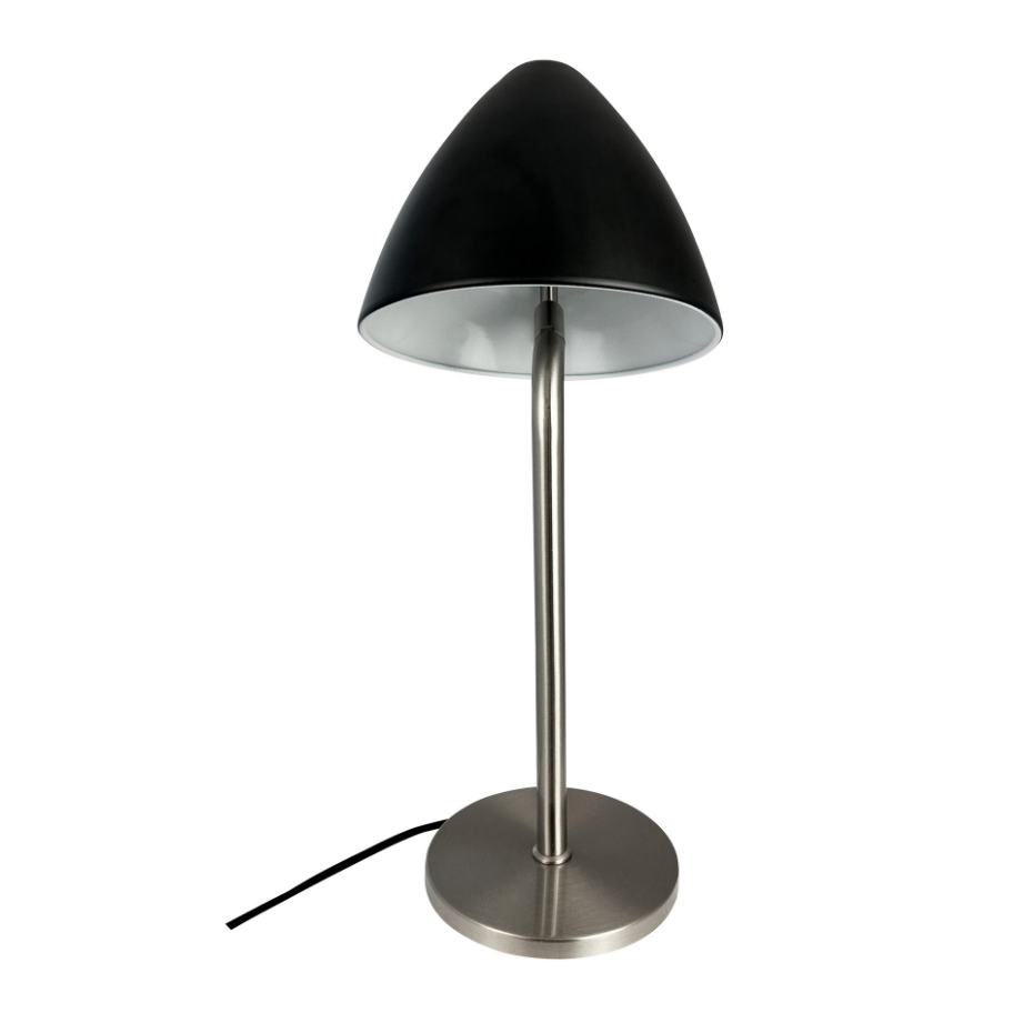 Lampe à poser en Métal, noir et laiton OULU
