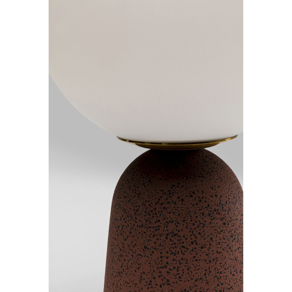 Lampe en verre et ciment, BOLLIE