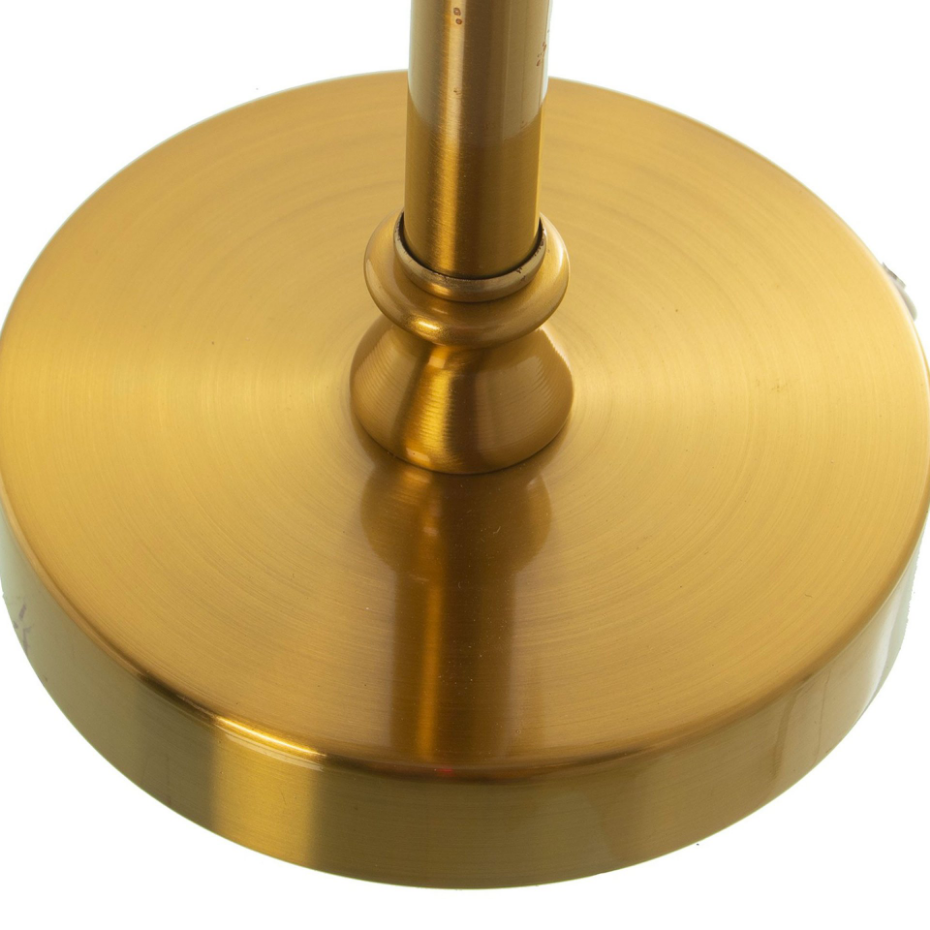 Lampe à poser classique ronde métal doré 25x25x45cm