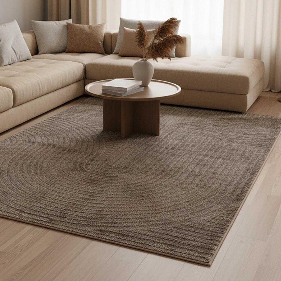 Tapis tissé à motif simple LYN9 B pour salon et chambre à coucher