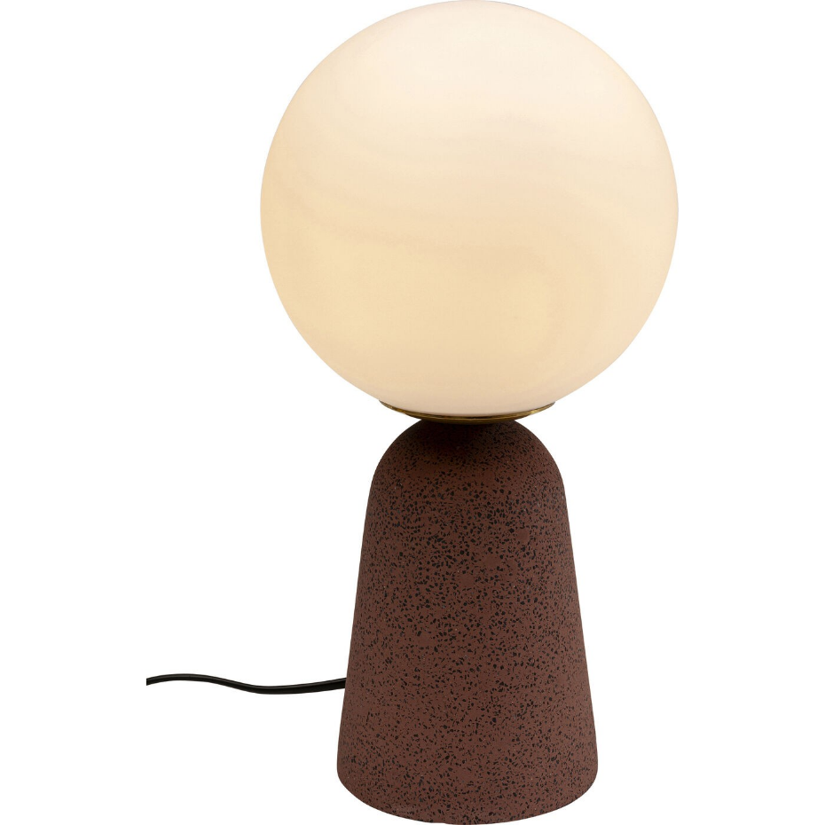 Lampe en verre et ciment, BOLLIE