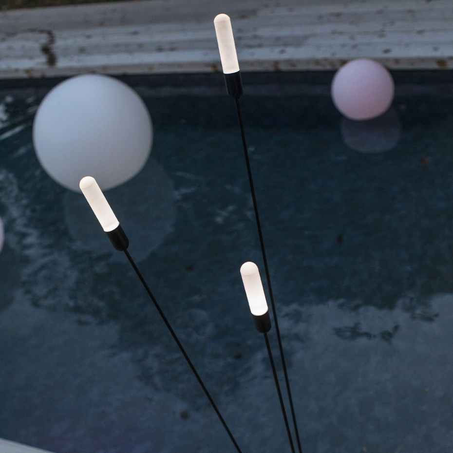 Lampadaire d'extérieur filaire REEDS LED H156cm