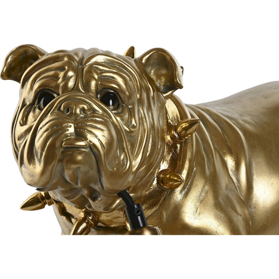 Lampe de table bulldog en résine Glam
