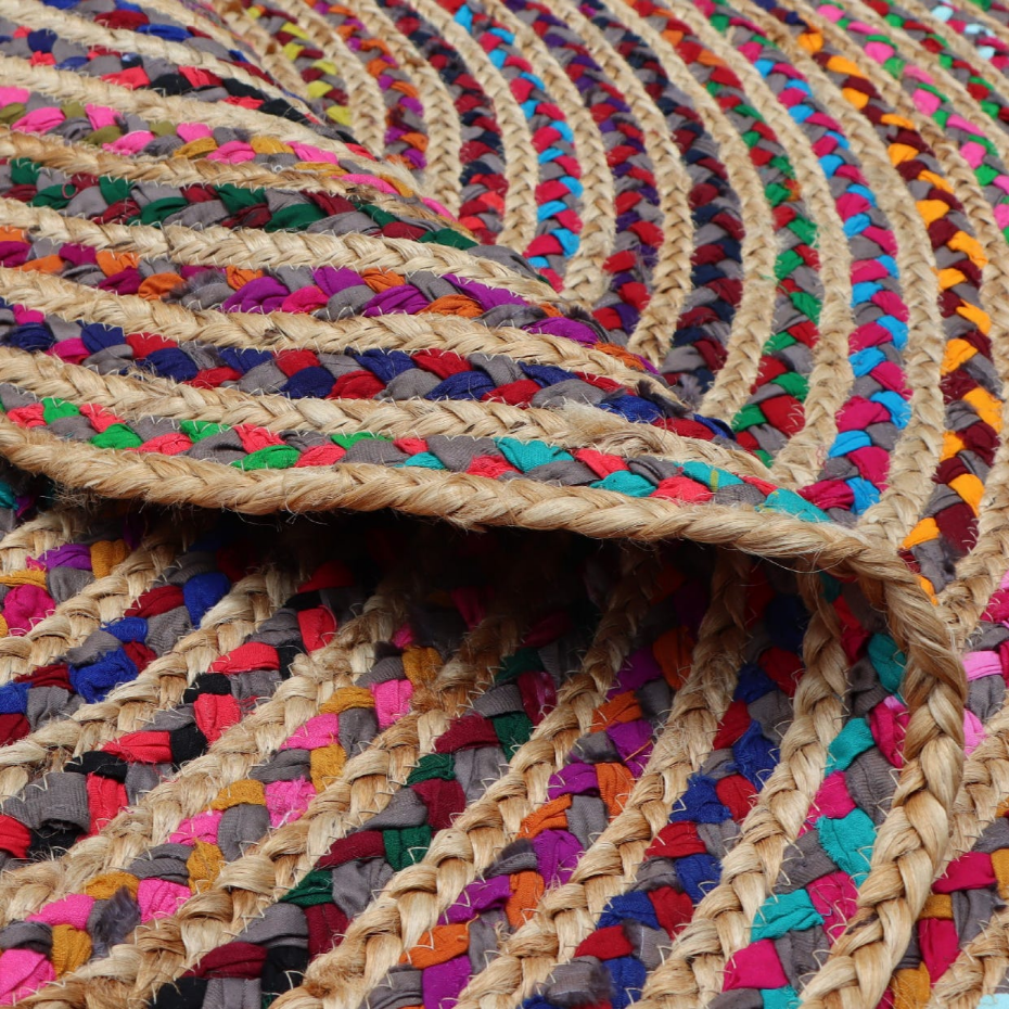 Tapis en jute rond, MIXI