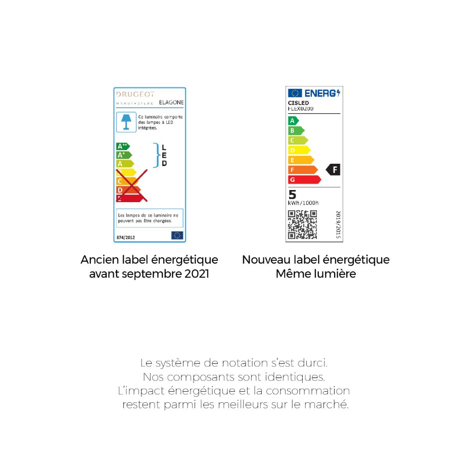 Lampe Élagone en chêne massif