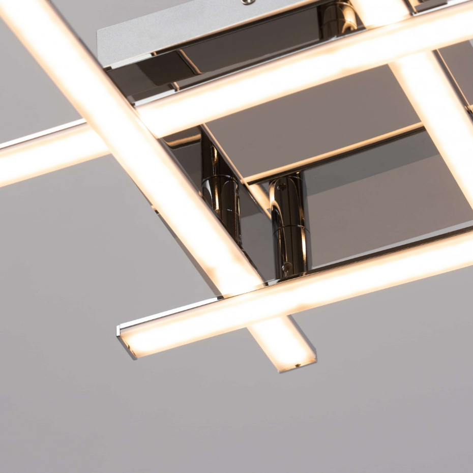 Plafonnier LED carré 4 bras - YUNA