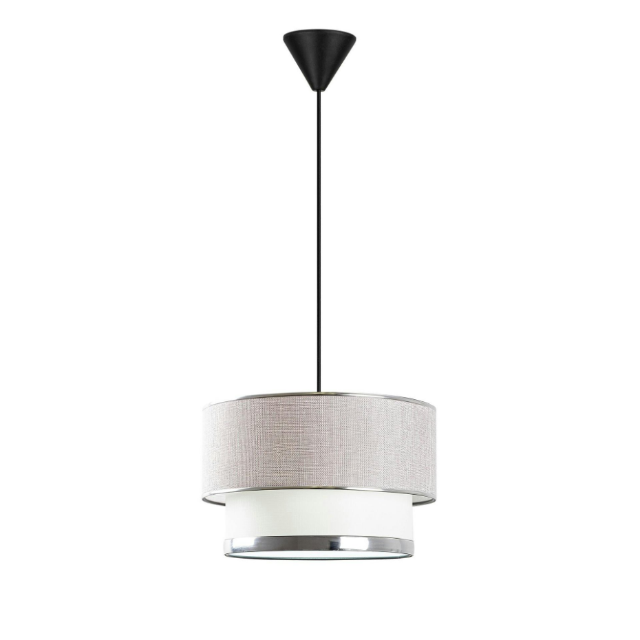 Suspension moderne - abat-jour en tissu ZURICH