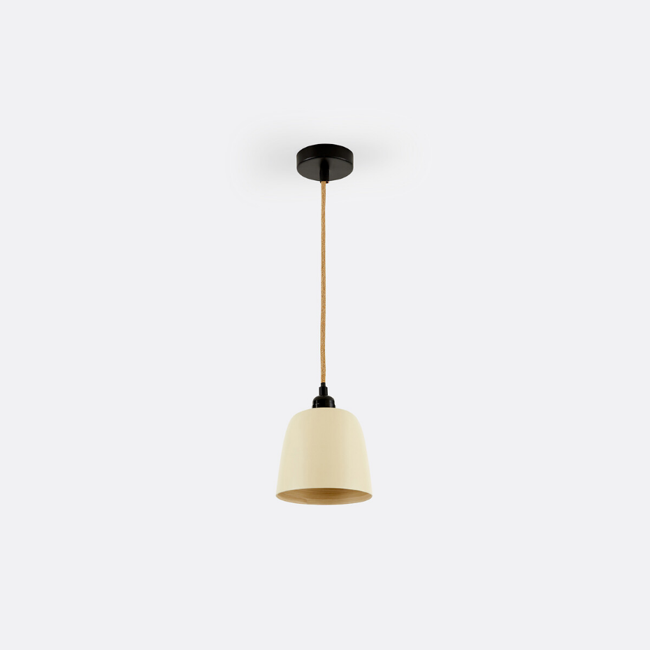Suspension en bambou colorée Ø15 cm, Bineta