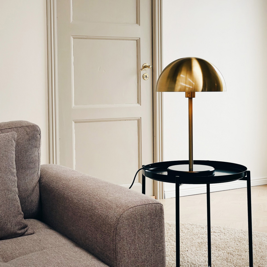 Lampe à poser en Métal brass/marble Nancy