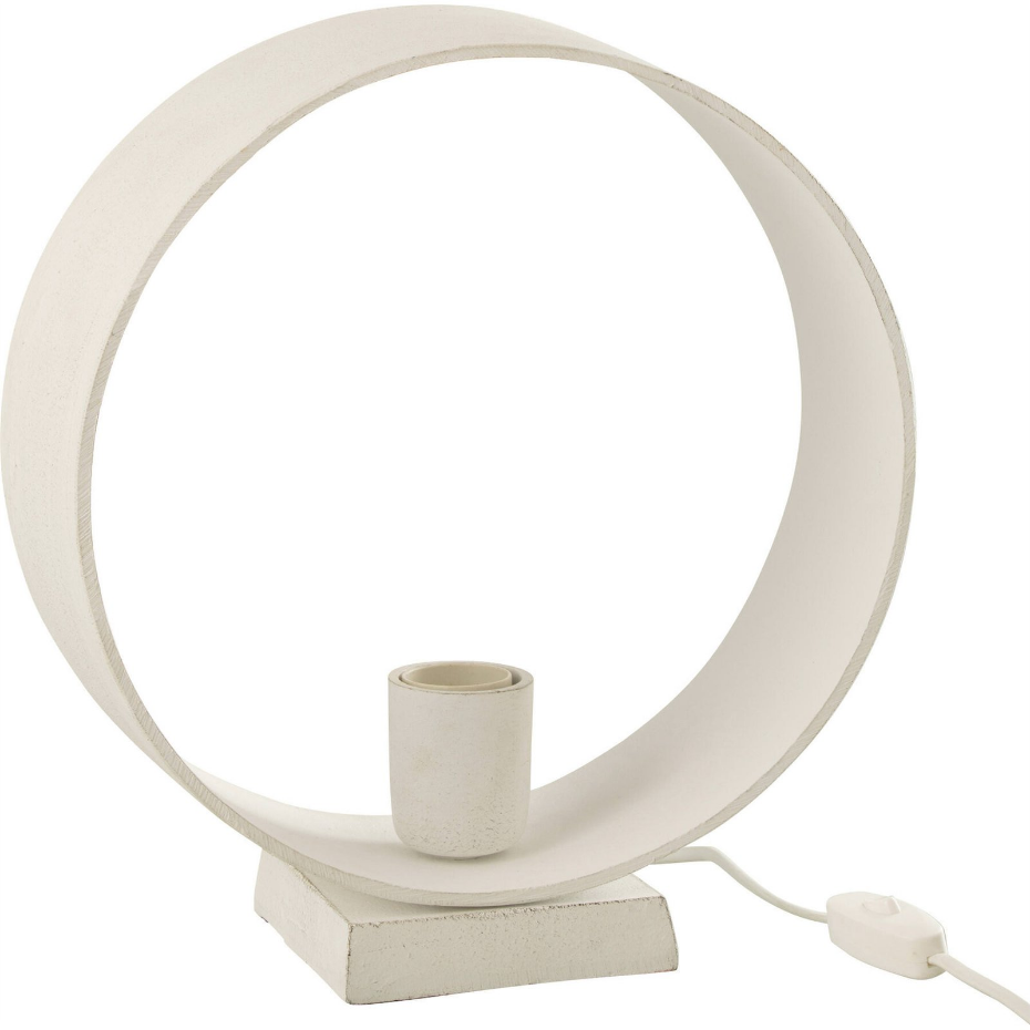 Lampe de table ronde en aluminium