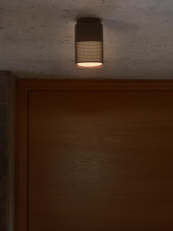 Plafonnier Sidara  Aluminium Seaside noir ,  H. 19 - IP54 - E27 /  Nordlux Extérieur