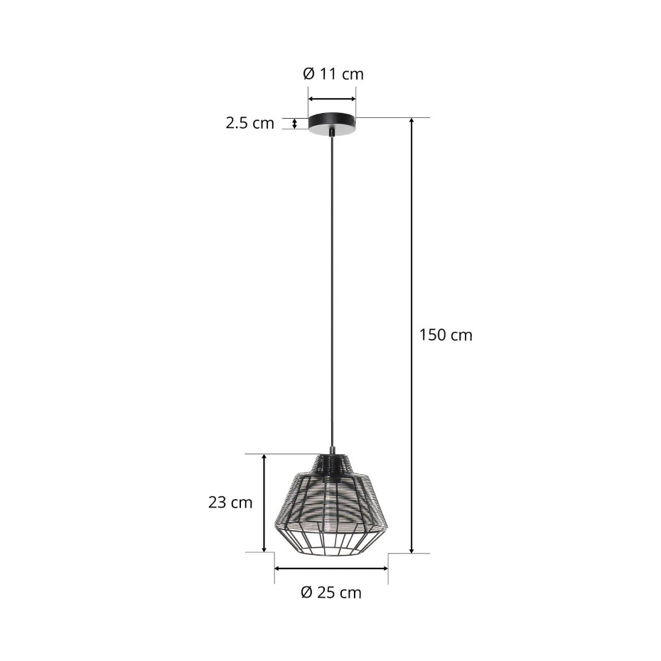 Suspension en aluminium vintage, Tinko