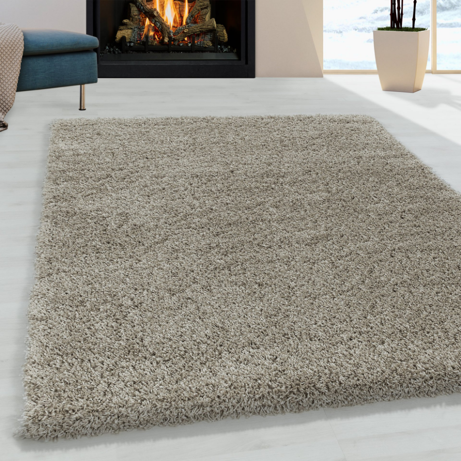 Tapis de salon shaggy uni SYDNEY