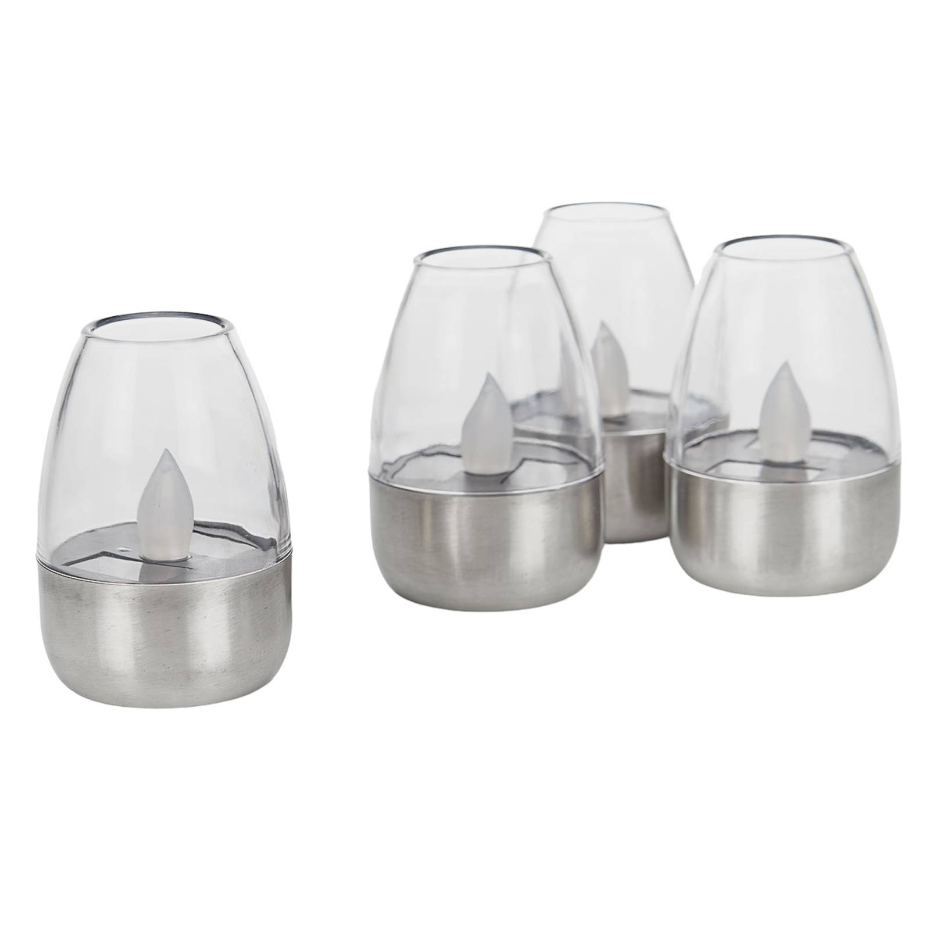 Lampe solaire en inox moderneLED, Pedas