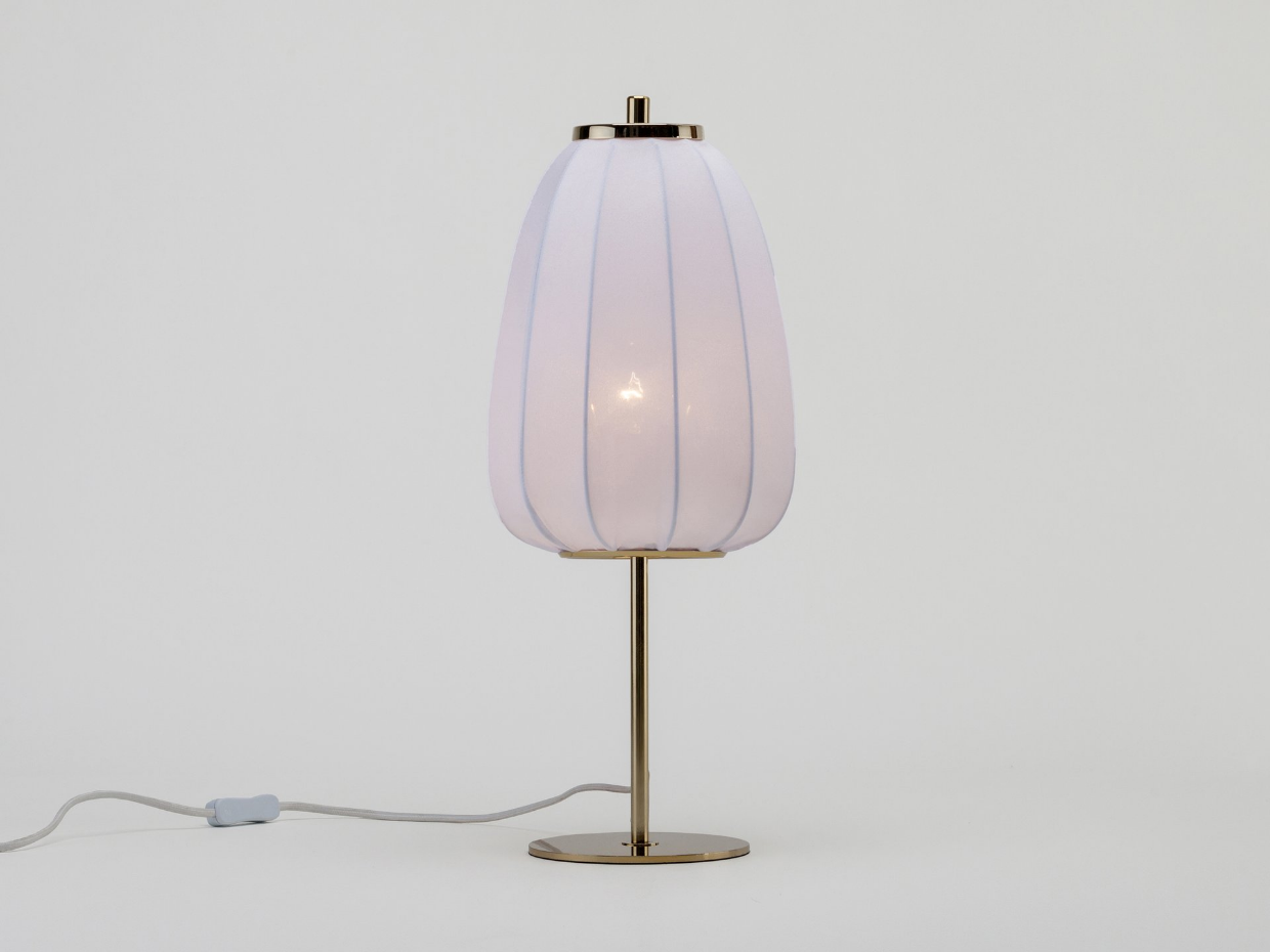 Lampe de table en tissu doux