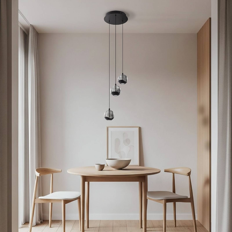 Suspension en verre moderneLED, Hayley