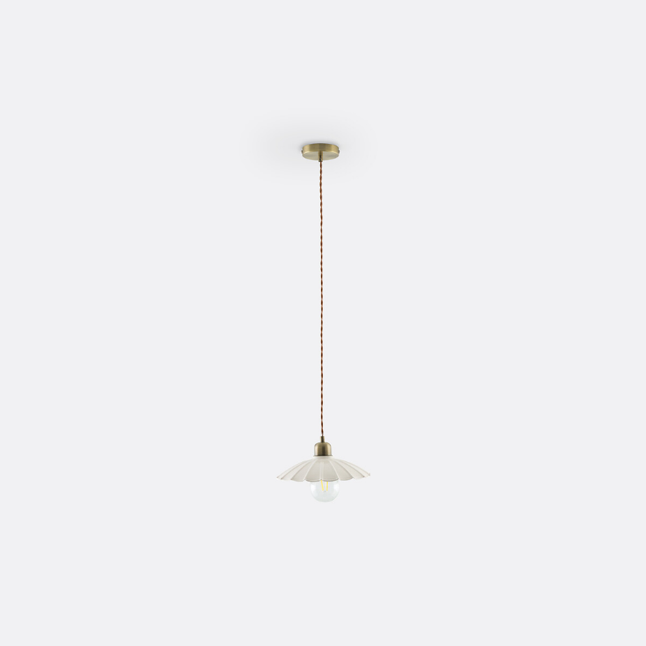 Suspension festonnée en métal fer, Festonia