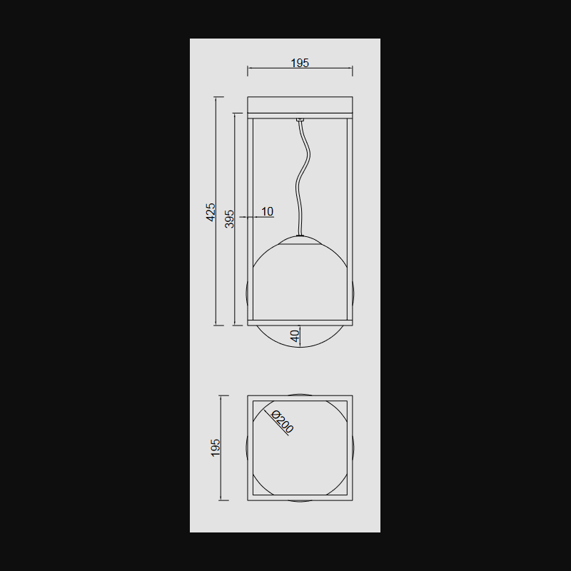Plafonnier design en métal, D.20 , DESIGUAL