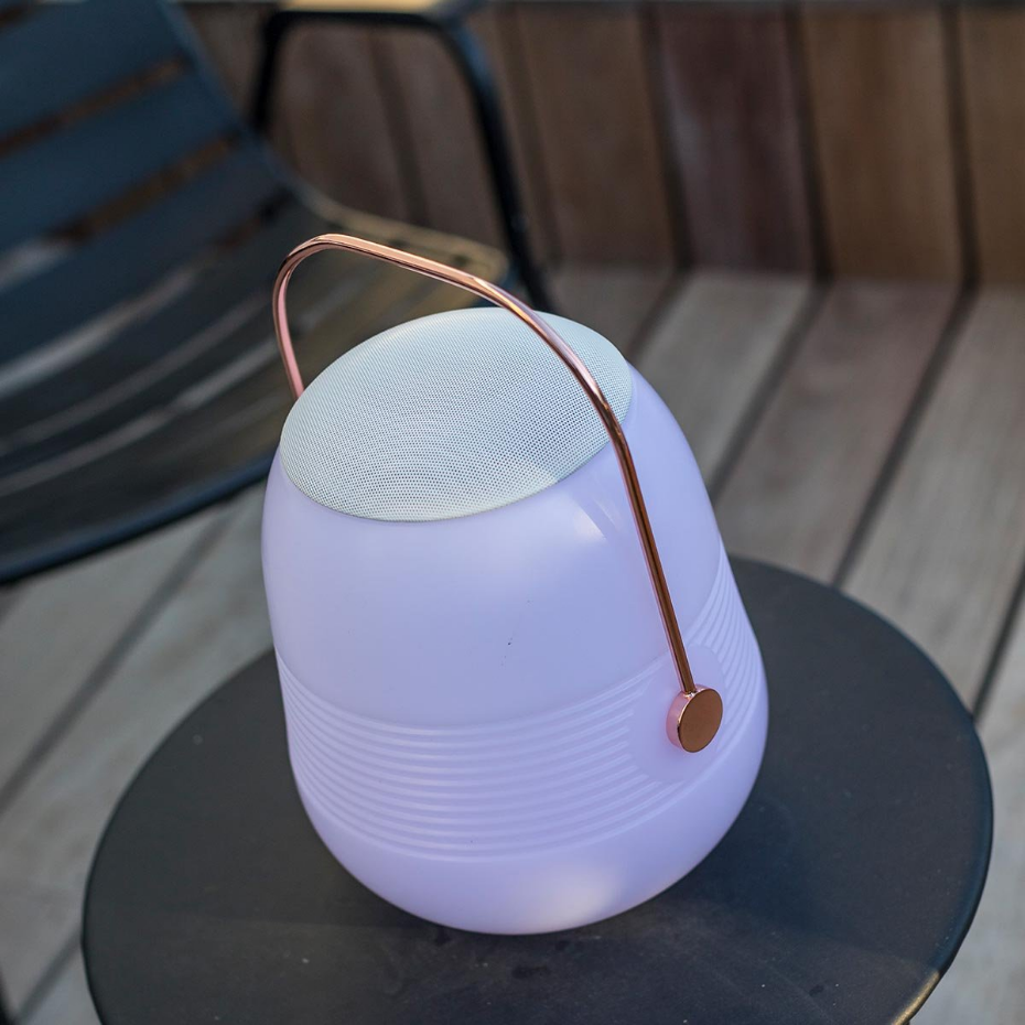 Lampe enceinte bluetooth multicolore BOB STATION H33cm