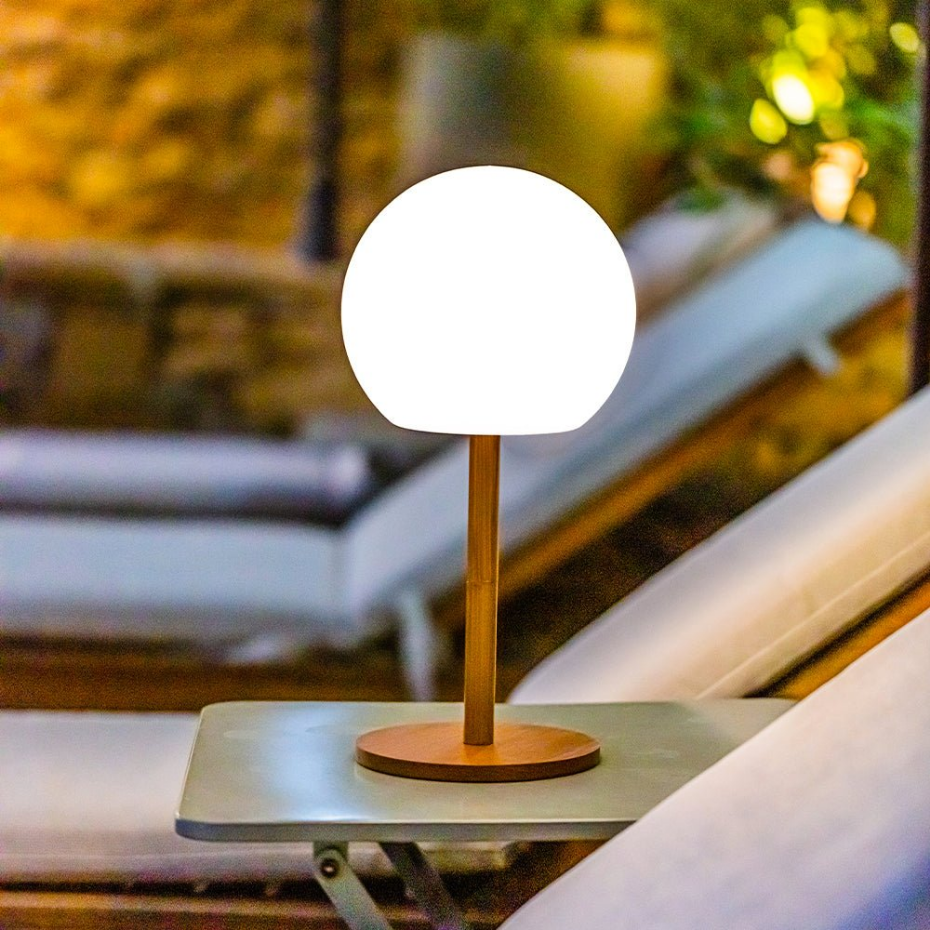 Lampe de table sans fil pied extensible LUNY H28cm