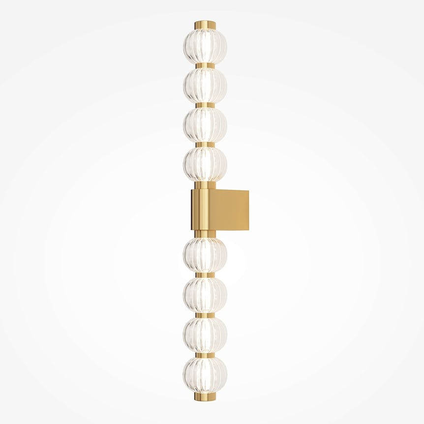 Applique moderne - barre de perles ciselées en verre BELLA