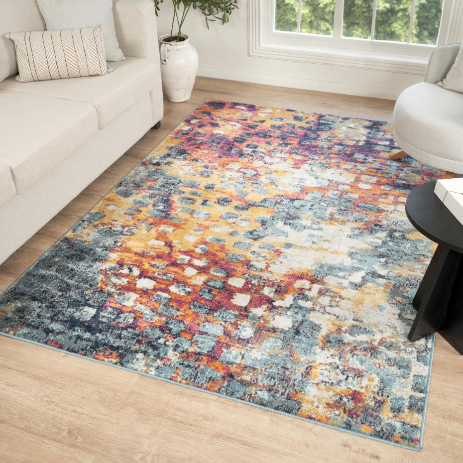 Tapis art abstrait - LYN3 DESI Couleurs vives