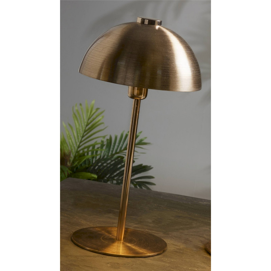 Lampe de table en métal forme ronde