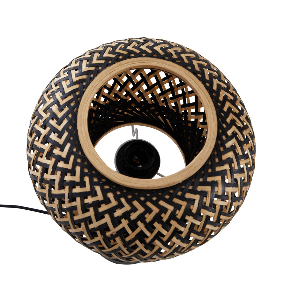 Lampe à poser en bois traditionnelle, Nerys