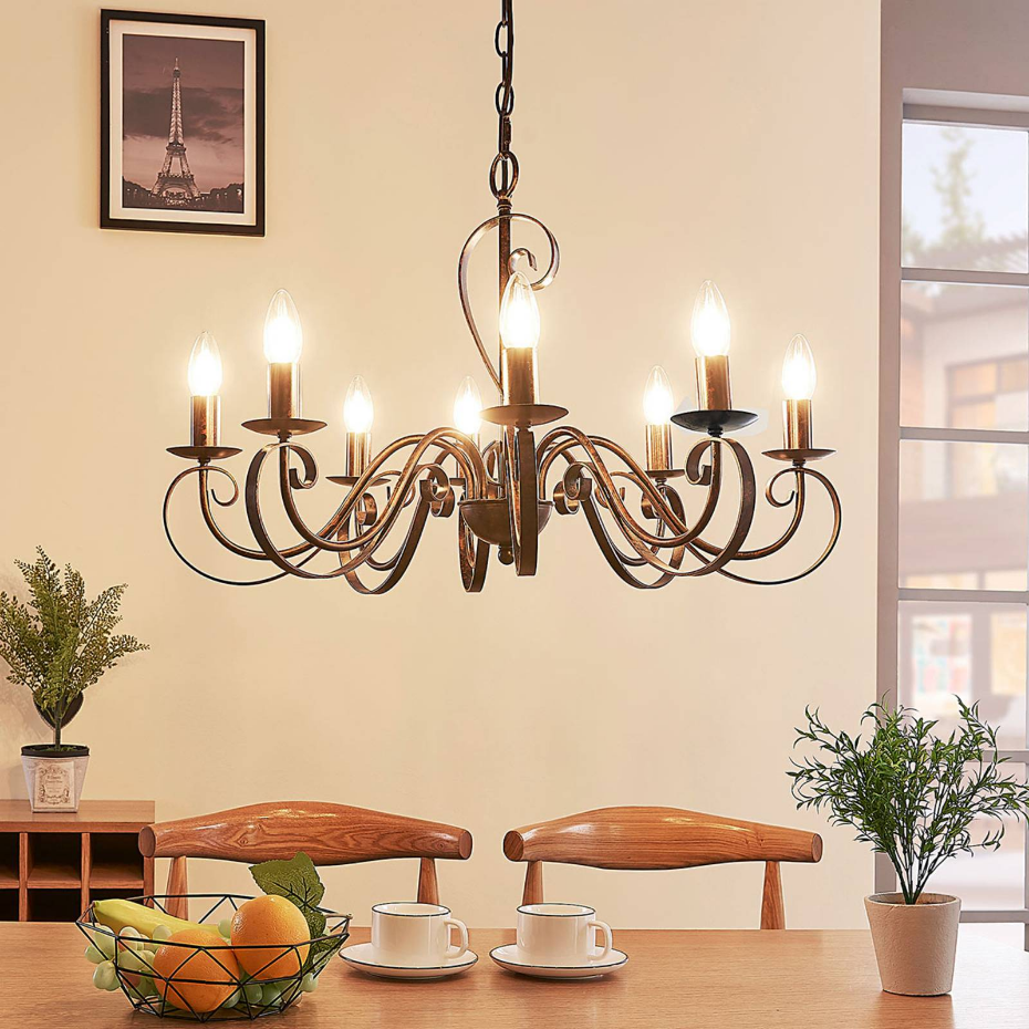 Lustre en métal traditionnel, Caleb