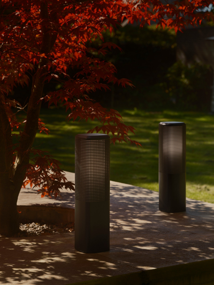 Potelet Sidara 45  Aluminium Seaside noir ,  H. 45 - IP54 - E27 /  Nordlux Extérieur