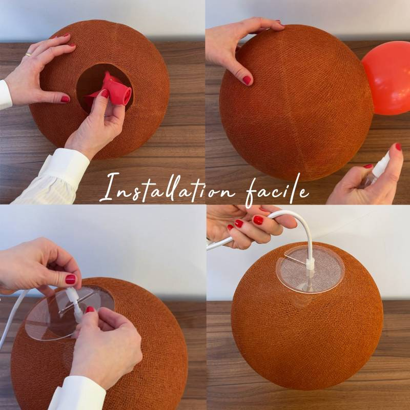 Suspension simple globe 31cm