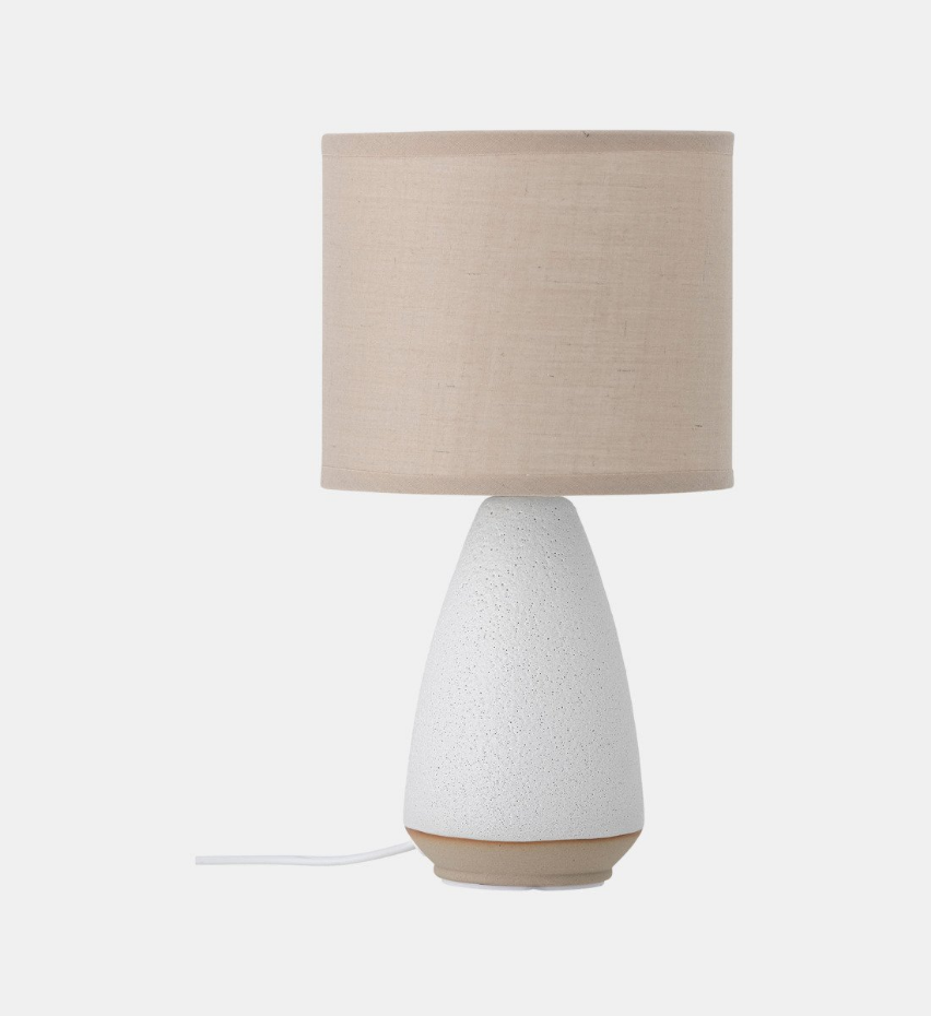 Lampe De Table En Grès - Paprica - Blanc