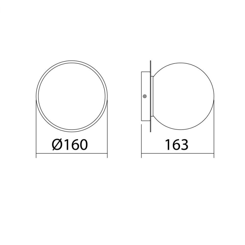 Applique Salle De Bain Alix Laiton Mat Et Verre Opale Ip44