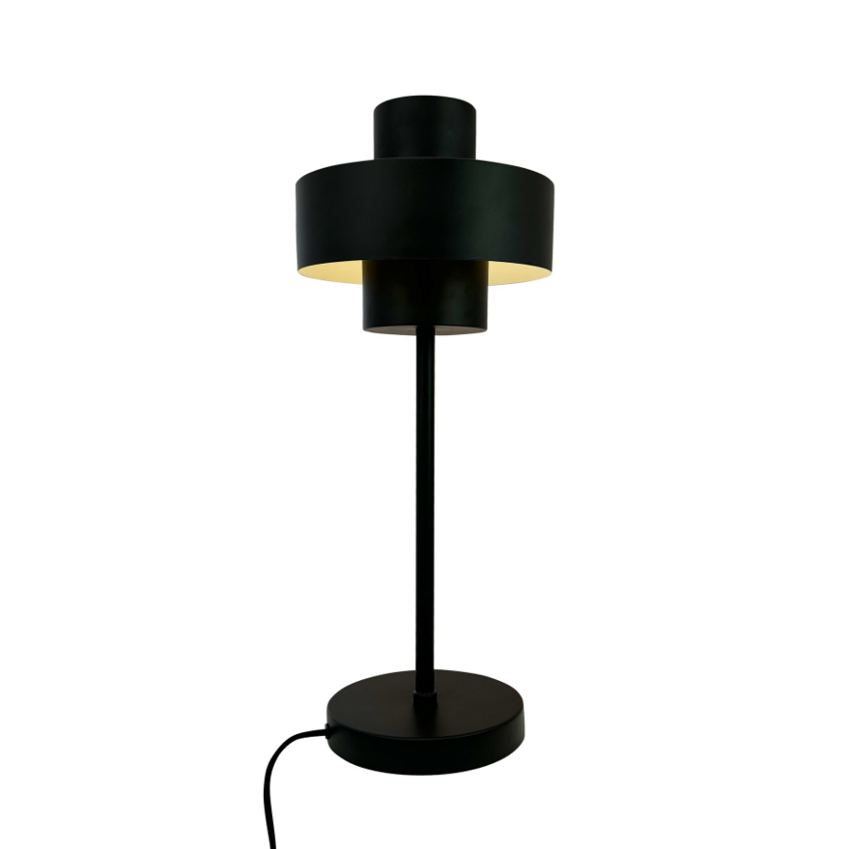 Lampe à poser en métal noir STOKE