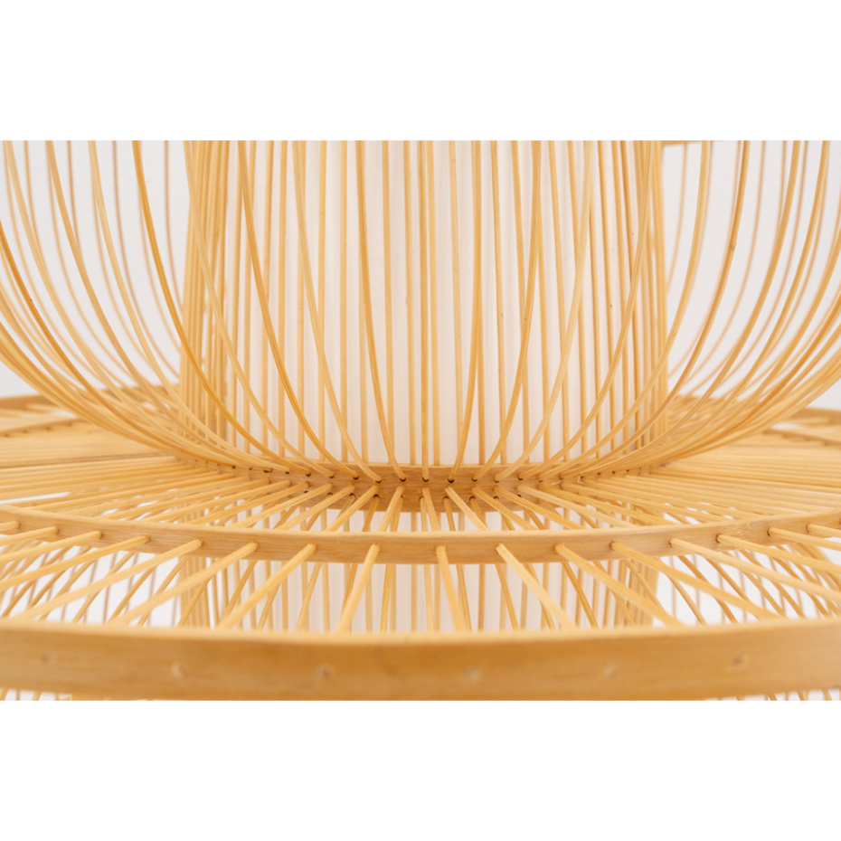 Abat-jour seul design en bambou naturel