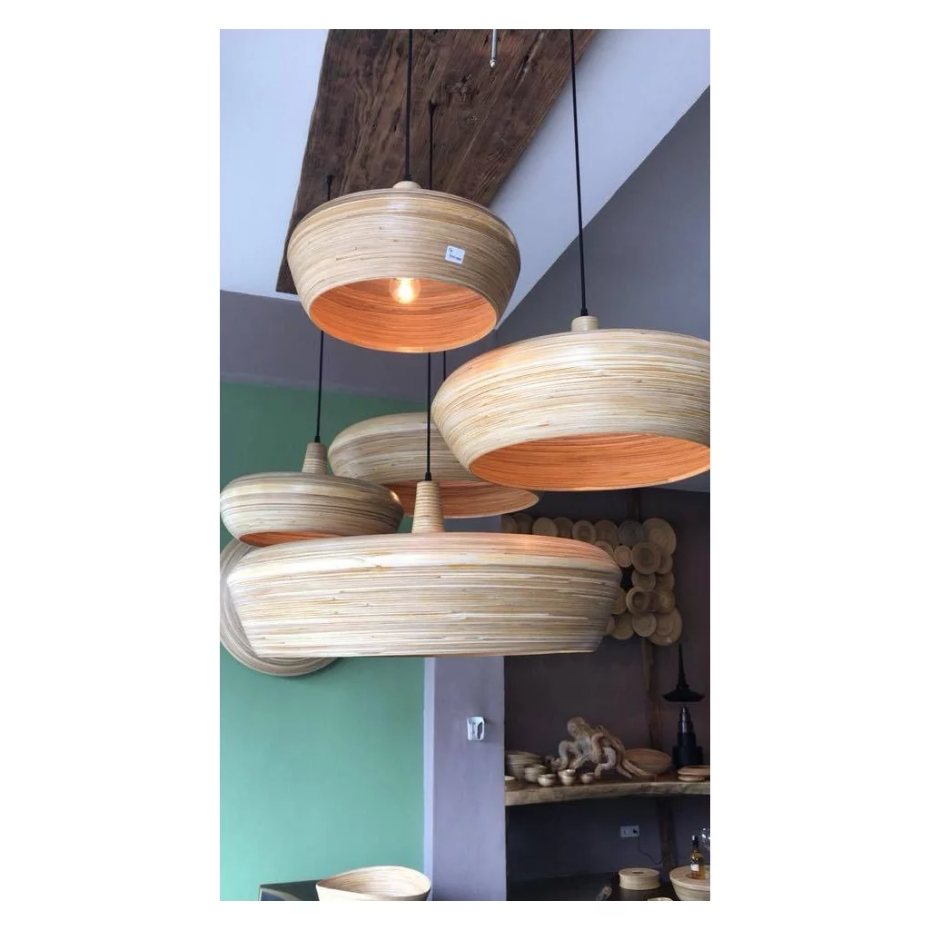 Suspension chapeau en bambou ANOUCK