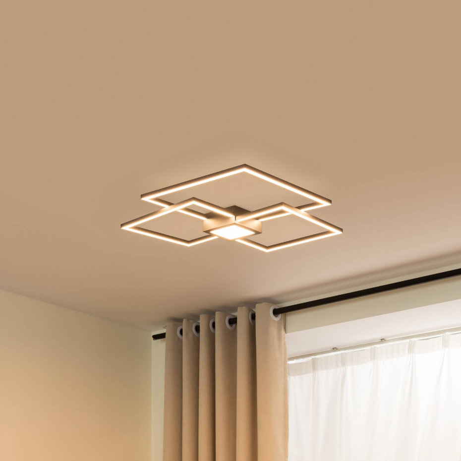 Plafonnier en aluminium moderneLED, Duetto