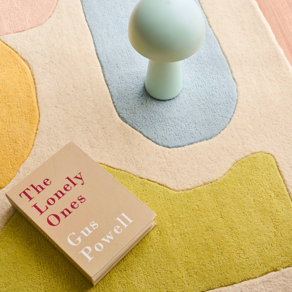 Tapis fait main en laine et coton Pantone