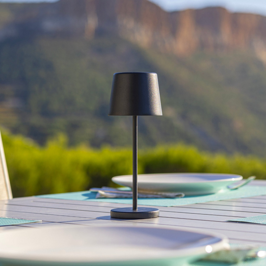 Lampe de table sans fil MINI KELLY Noir H22cm