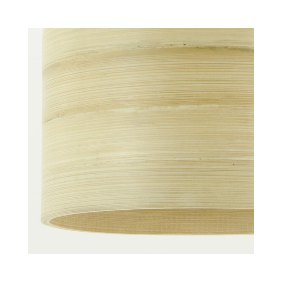 Abat-jour cloche pour suspension en bambou naturel