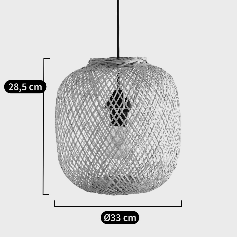 Suspension en bambou Ø33 cm, Ezia