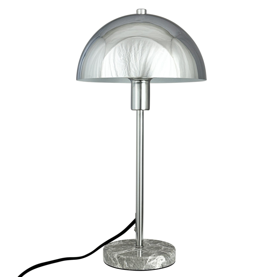 Lampe à poser Stockholm chrome, marbre