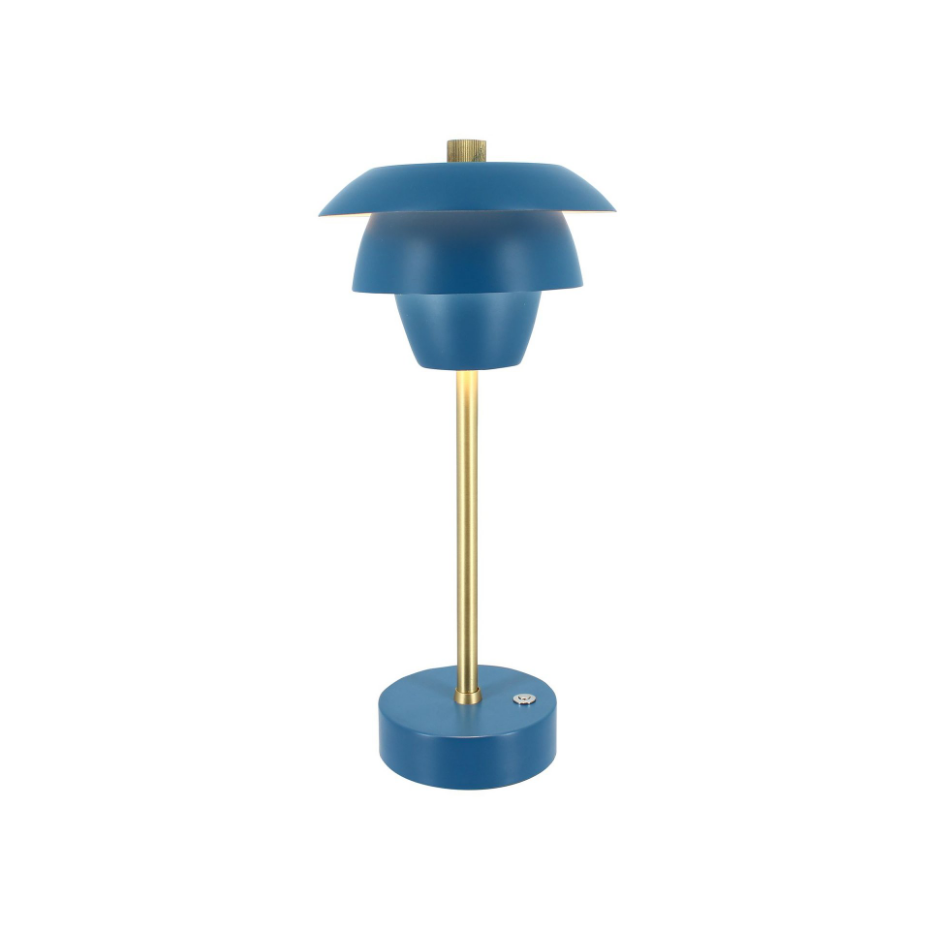 Lampe à poser rechargeable en métal