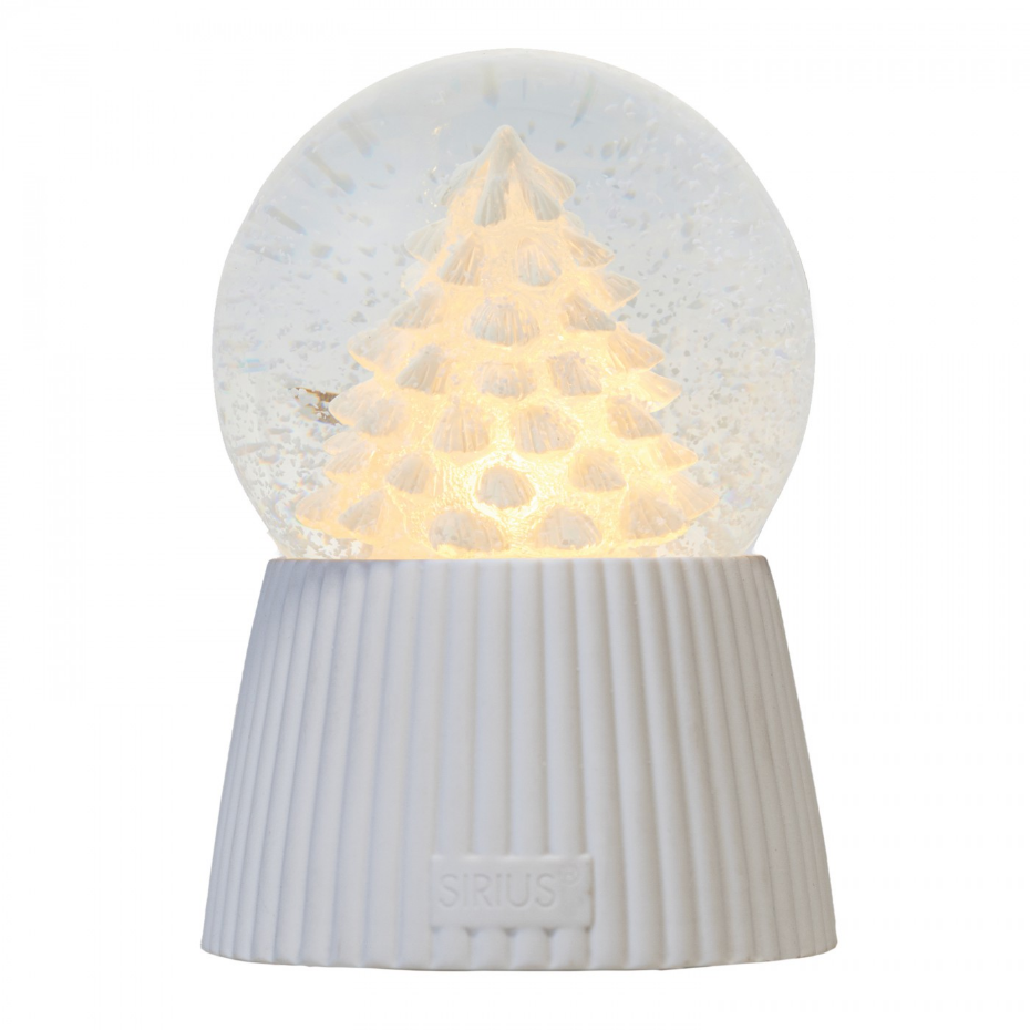 Boule à neige lumineuse Sapin