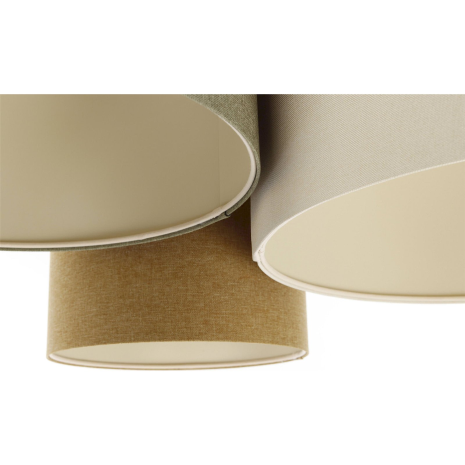 Plafonnier rond en tissu style boho élégant
