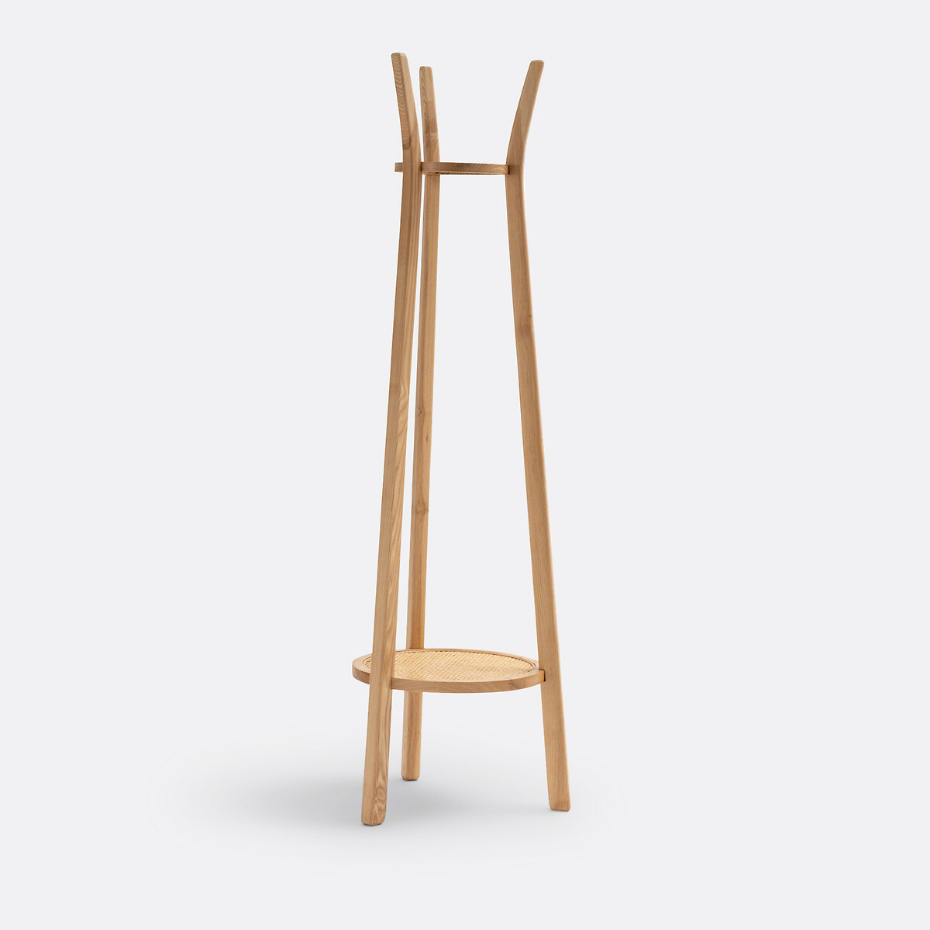 Porte-manteau en frêne, Buisseau