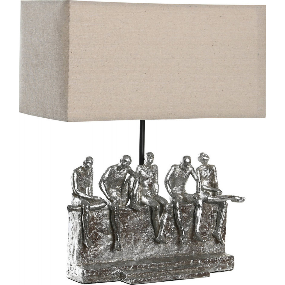 Lampe de table en résine avec silhouette décorative