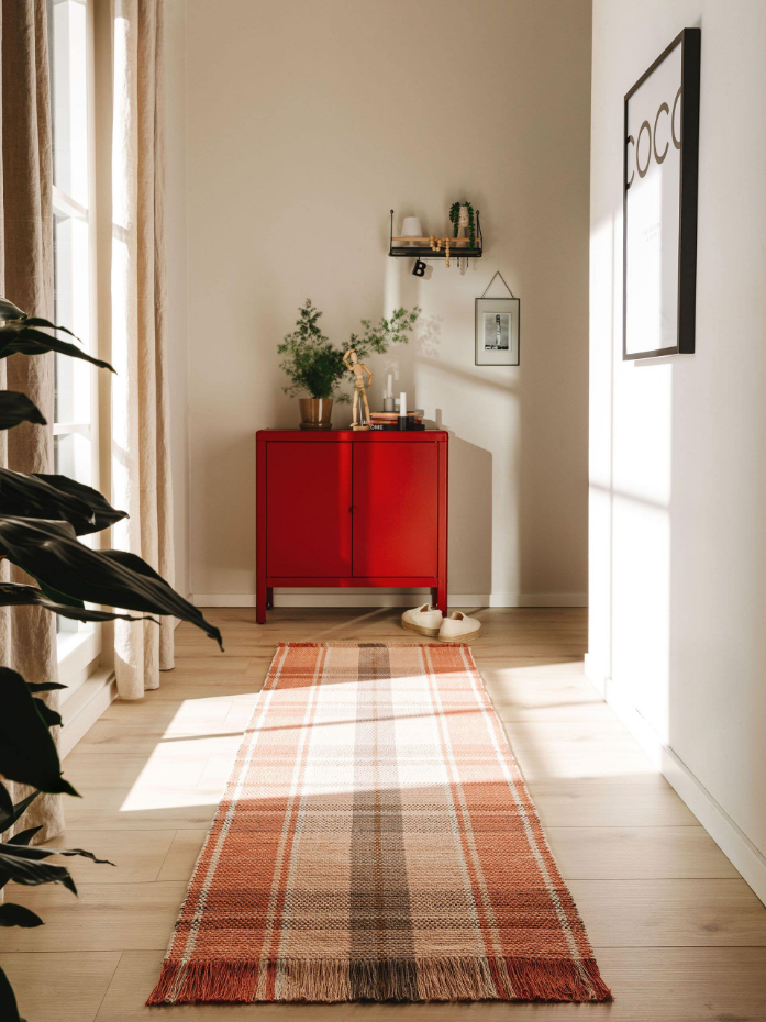 Tapis de couloir tissé main LUCY
