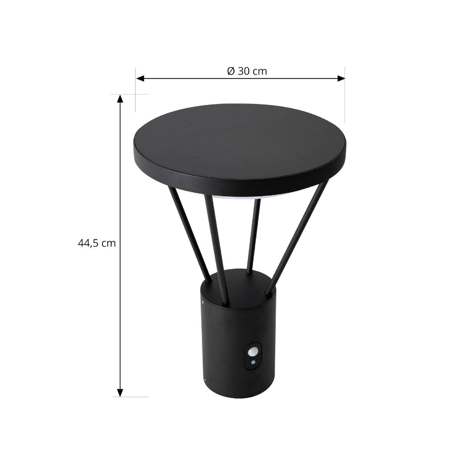 Lampe solaire en aluminium moderneLED