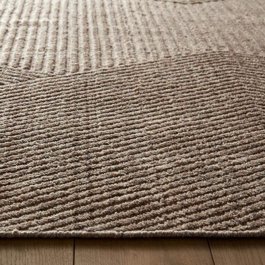 Tapis laine reliéfé, tissé main, Aitor